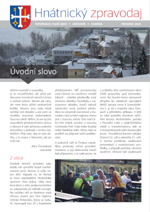 Hntnick zpravodaj - prosinec 2024